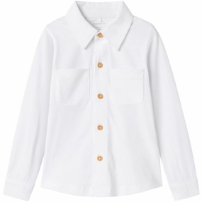 Name It Bright White Ronald Jersey Shirt Functional Design