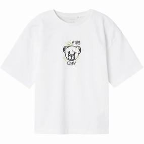 Floral Pattern Name It Bright White Somos Heavy T-Shirt