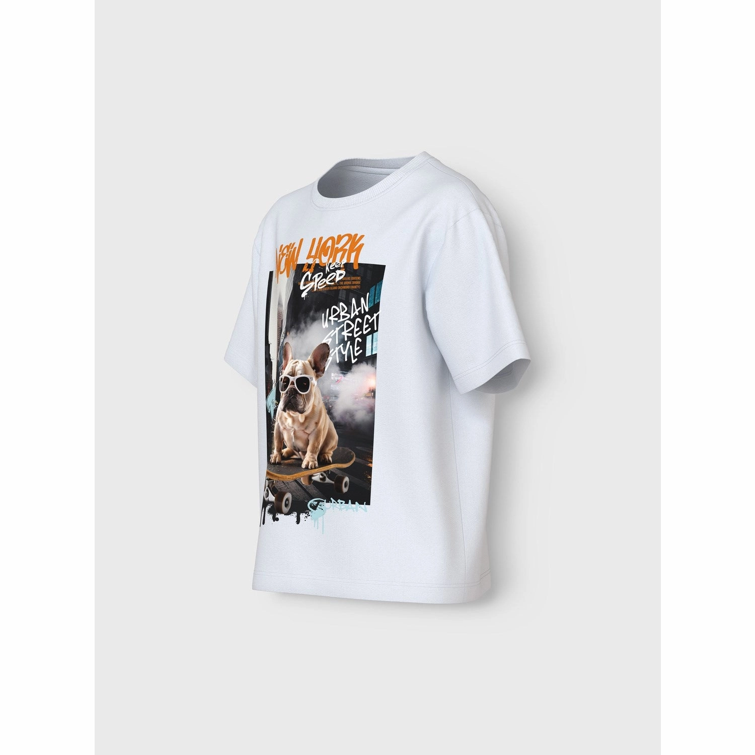 Fun and Playful Name It Bright White Street Style Nkmvoto Ss Nreg Top