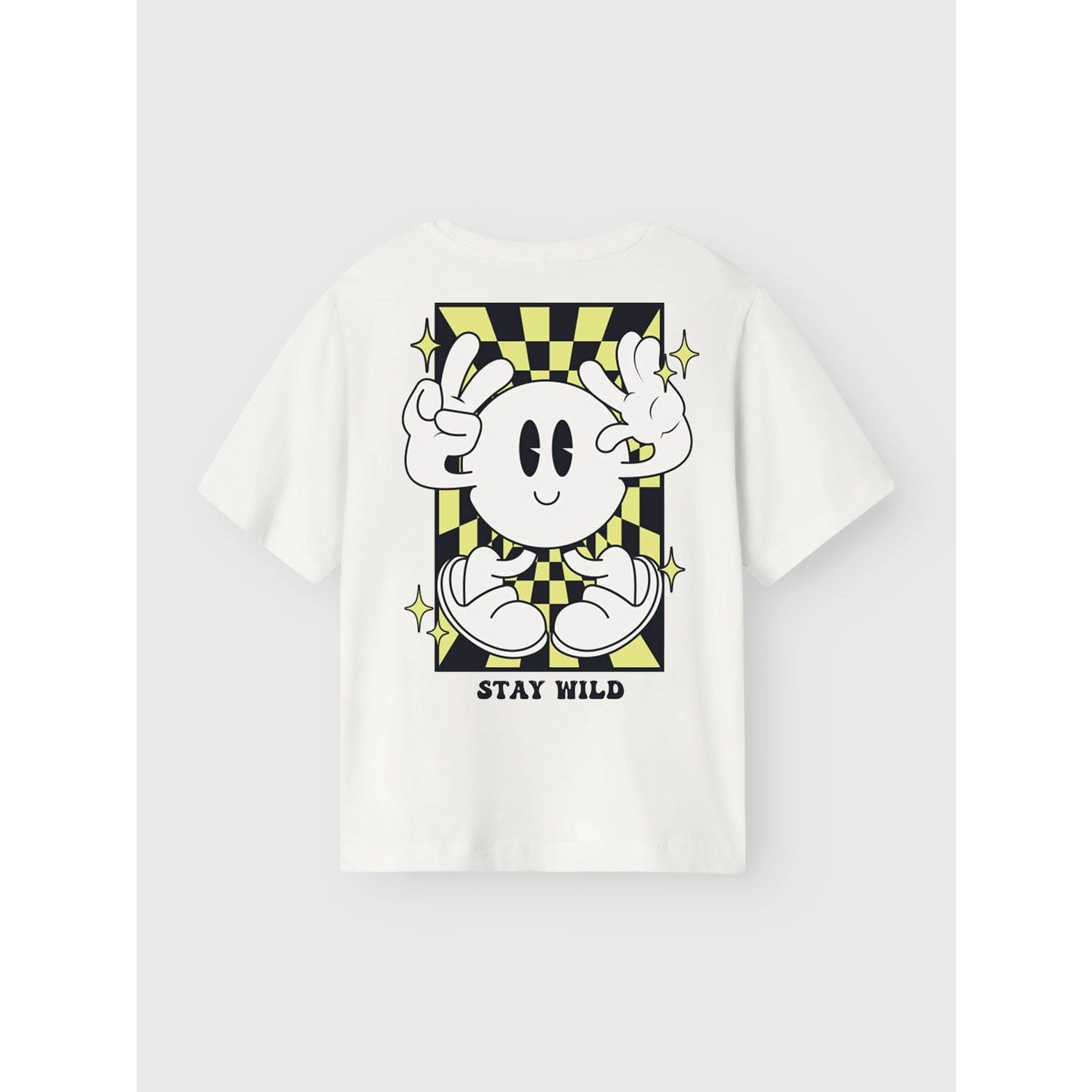 Name It Bright White Sunny Lime Zulla Regular T-Shirt Noos Cool Layer Wear Relaxed Design