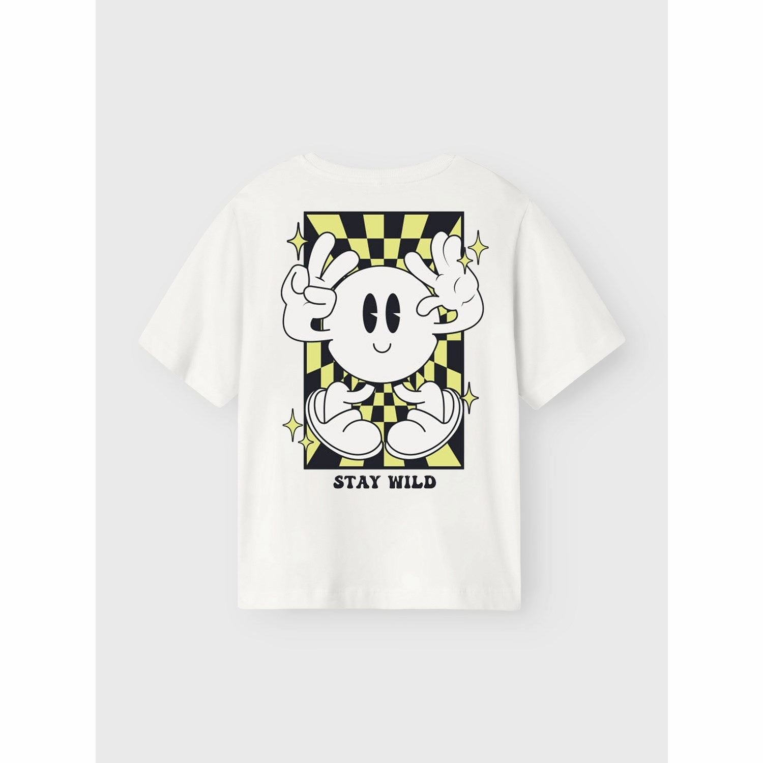 Elderly Comfort Cozy and Light Name It Bright White Sunny Lime Zulla Regular T-Shirt Noos