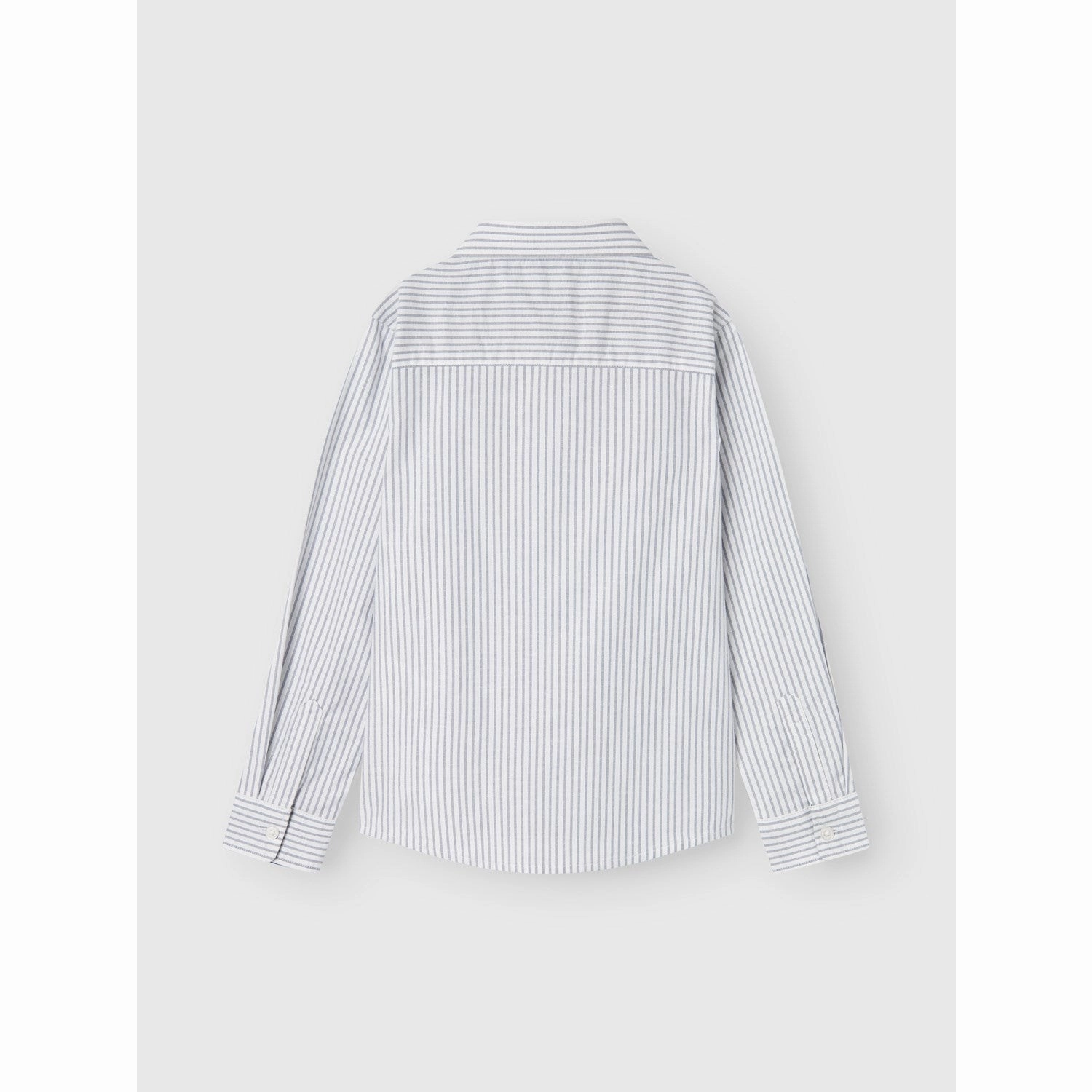 Classic Look Name It Bright White Thin Stripe - Flint Stone Rekid Shirt