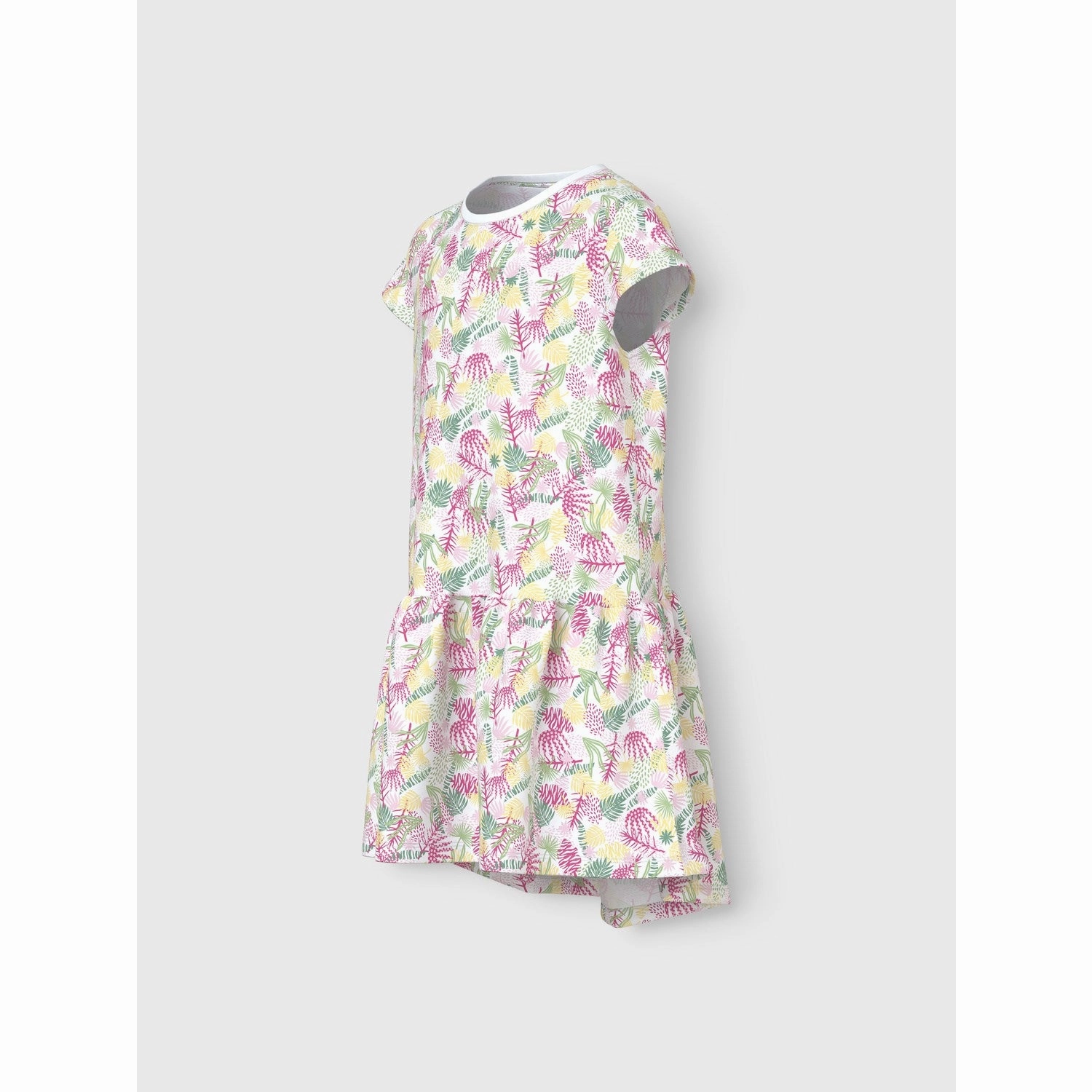 Soft Outfit Side Ruching Name It Bright White Tropic Vigga Capsl Dress