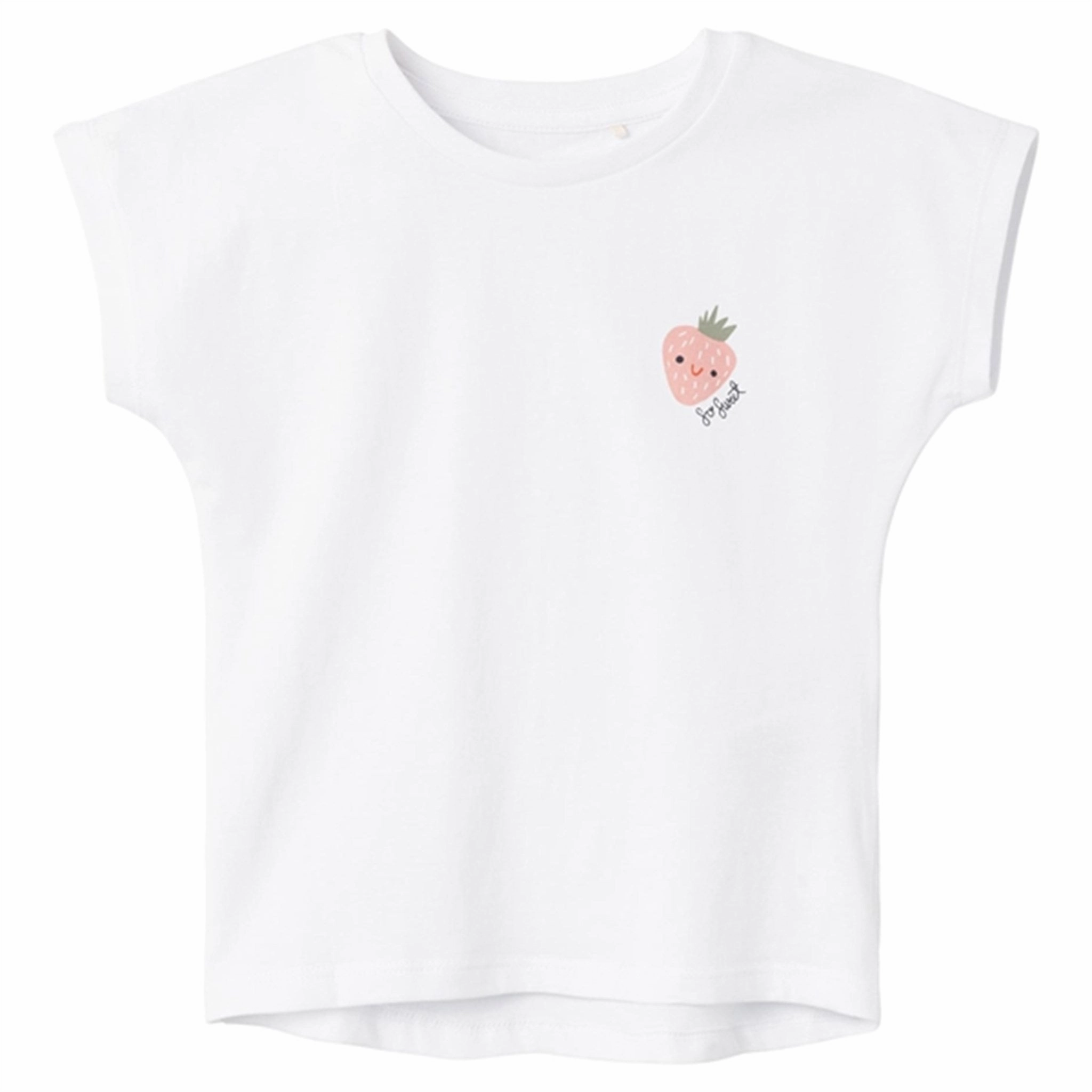 Name it Bright White Varutte Loose Top Anti Static Fabric