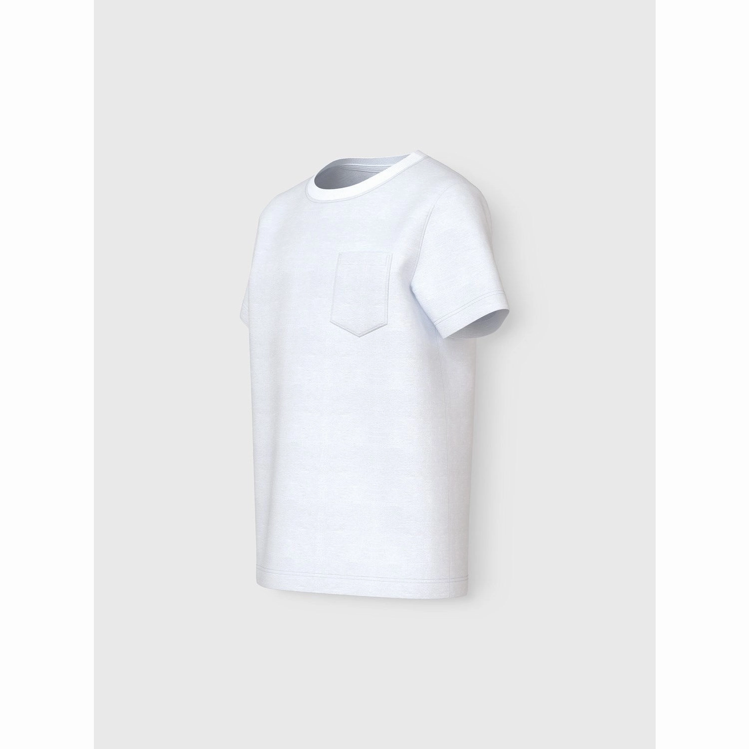 Drop Shoulder Cut Name It Bright White Vebbe T-Shirt
