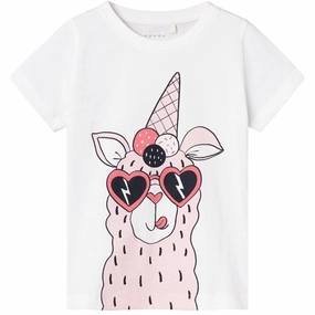 Outdoor Leisure Look hiking clothes Name it Bright White Vilenne T-Shirt