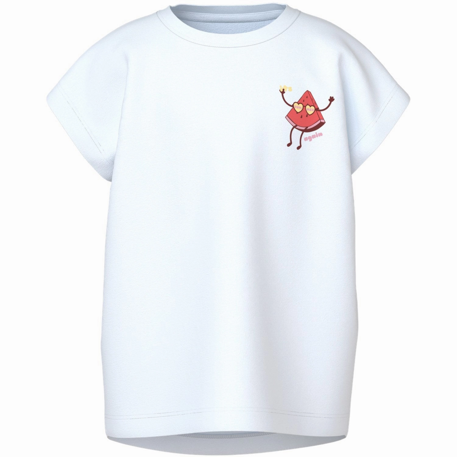 Name It Bright White Watermelon Varutti Capsl Loose T-Shirt Active Wearable