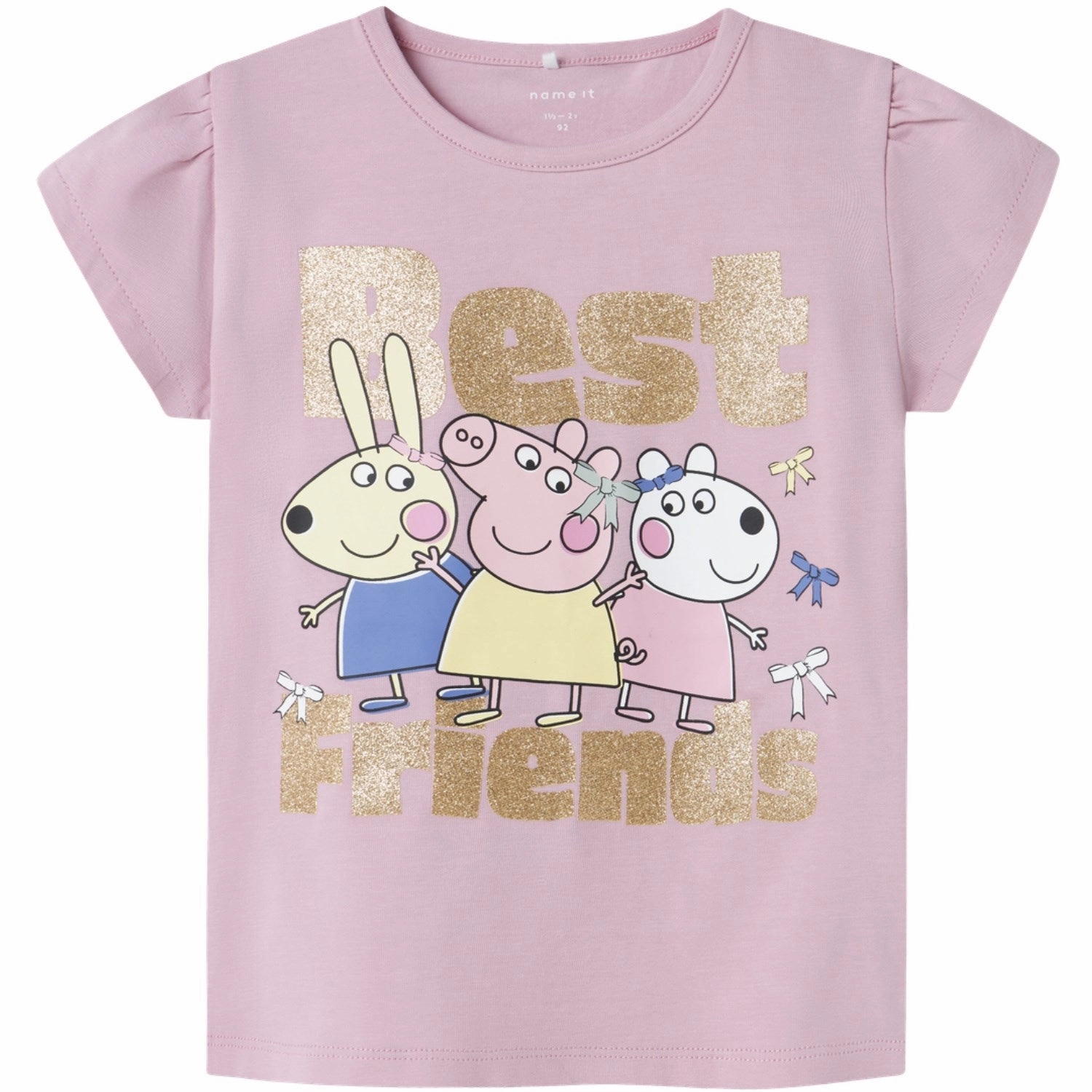 Durable Collar Construction Fashionable Wear Name It Cameo Pink Amanda Peppa Pig T-Shirt