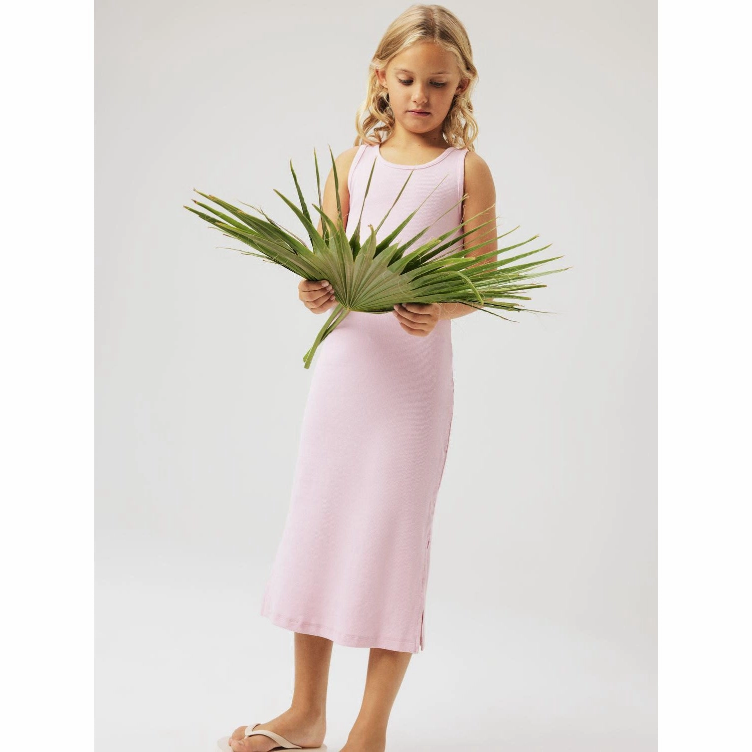 Natural Drape Name It Cameo Pink Jalgos Maxi Tank Dress