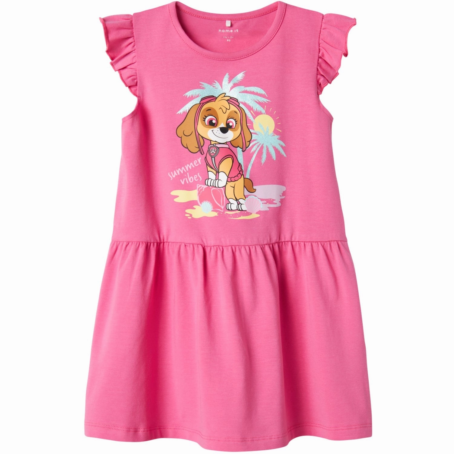 Satin Touch Feminine Energy Name It Carmine Rose Mada Paw Patrol Regular Dress