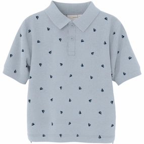 GarmentWashed Texture Name It Celestial Blue Boats Volo Regular Polo