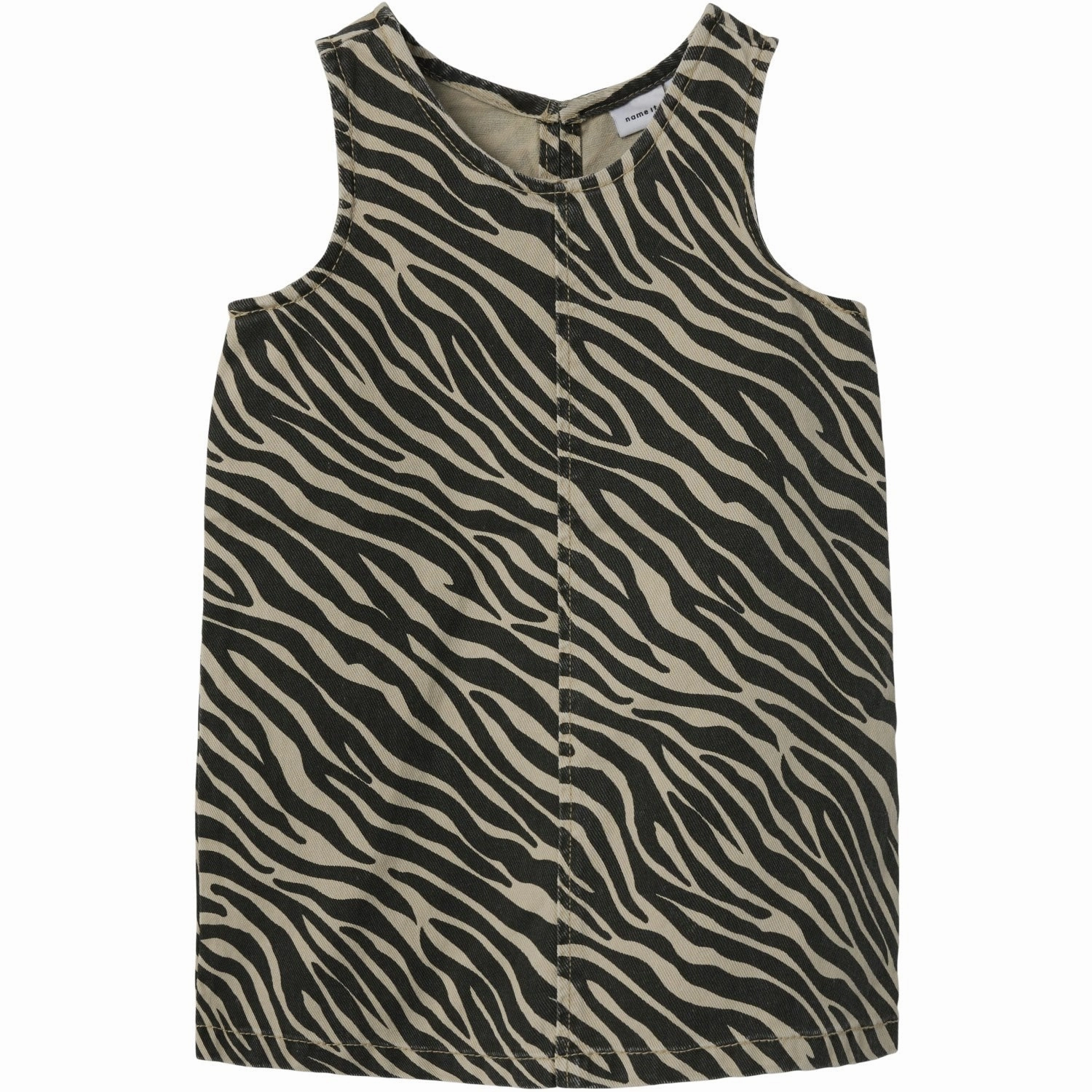 Name It Cement Black Zebra Zebra Twill Spencer Dress Everyday-Comfort Soft Movement