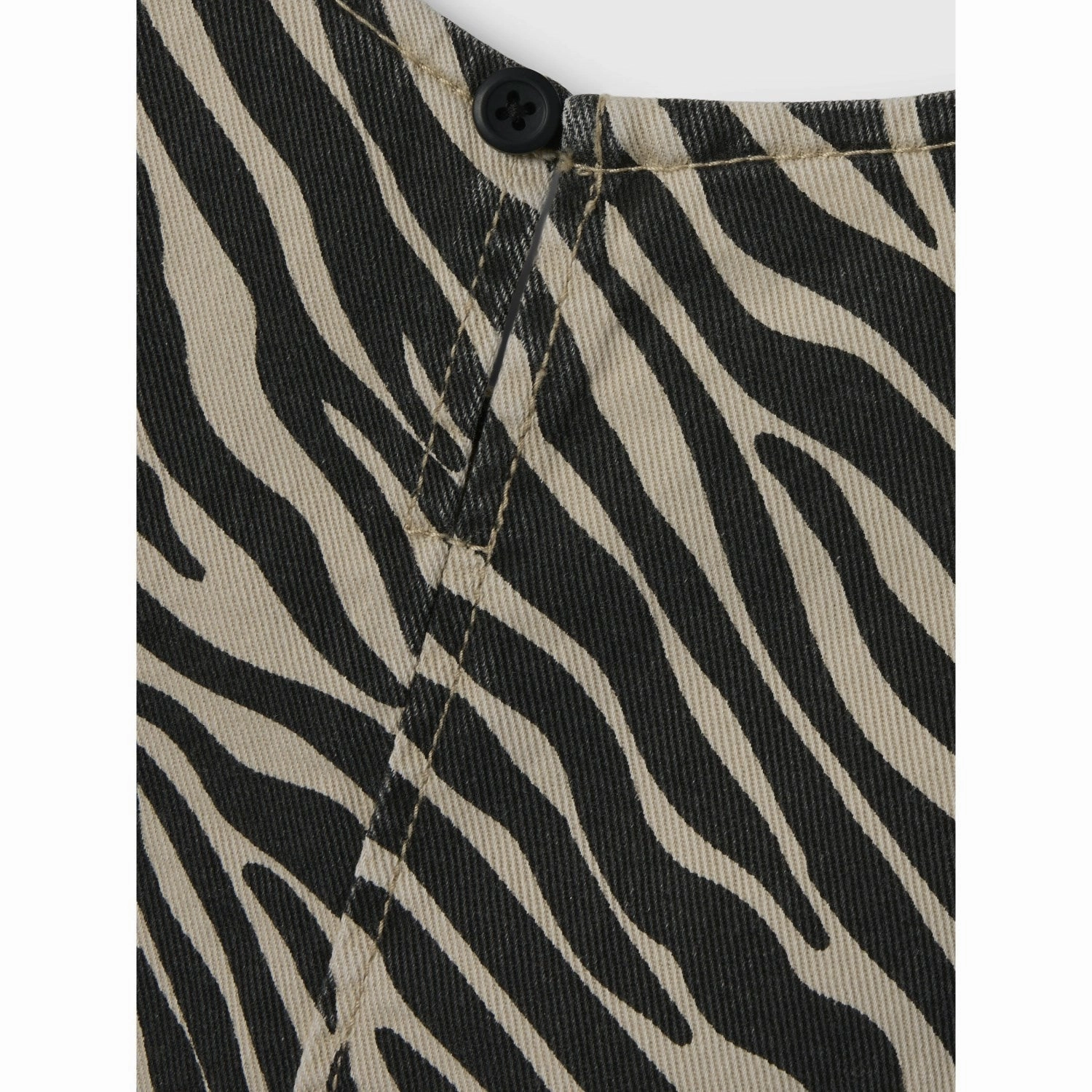 Subtle Glam Luxe Touch Name It Cement Black Zebra Zebra Twill Spencer Dress