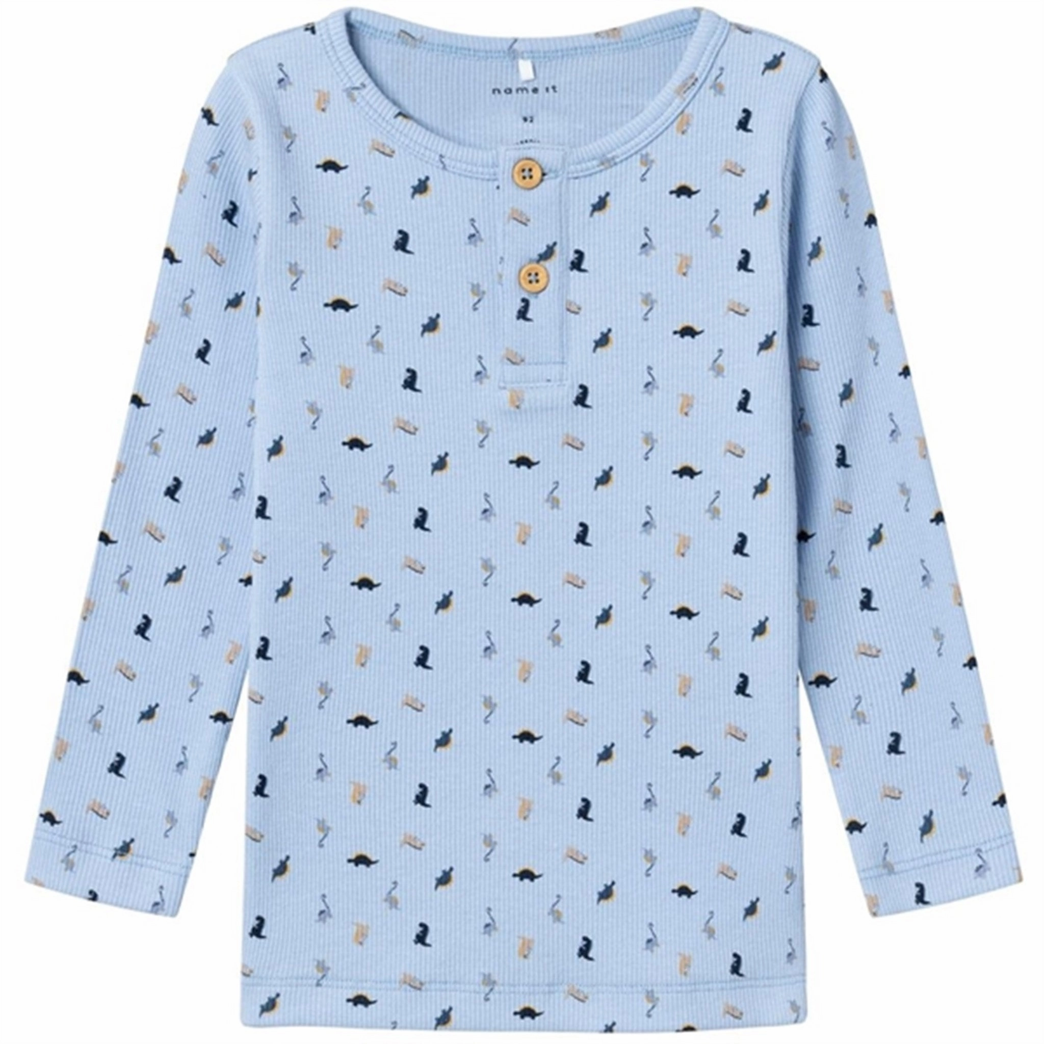 Backpacking Trip Fitted Design Name it Chambray Blue Dabbu Blouse