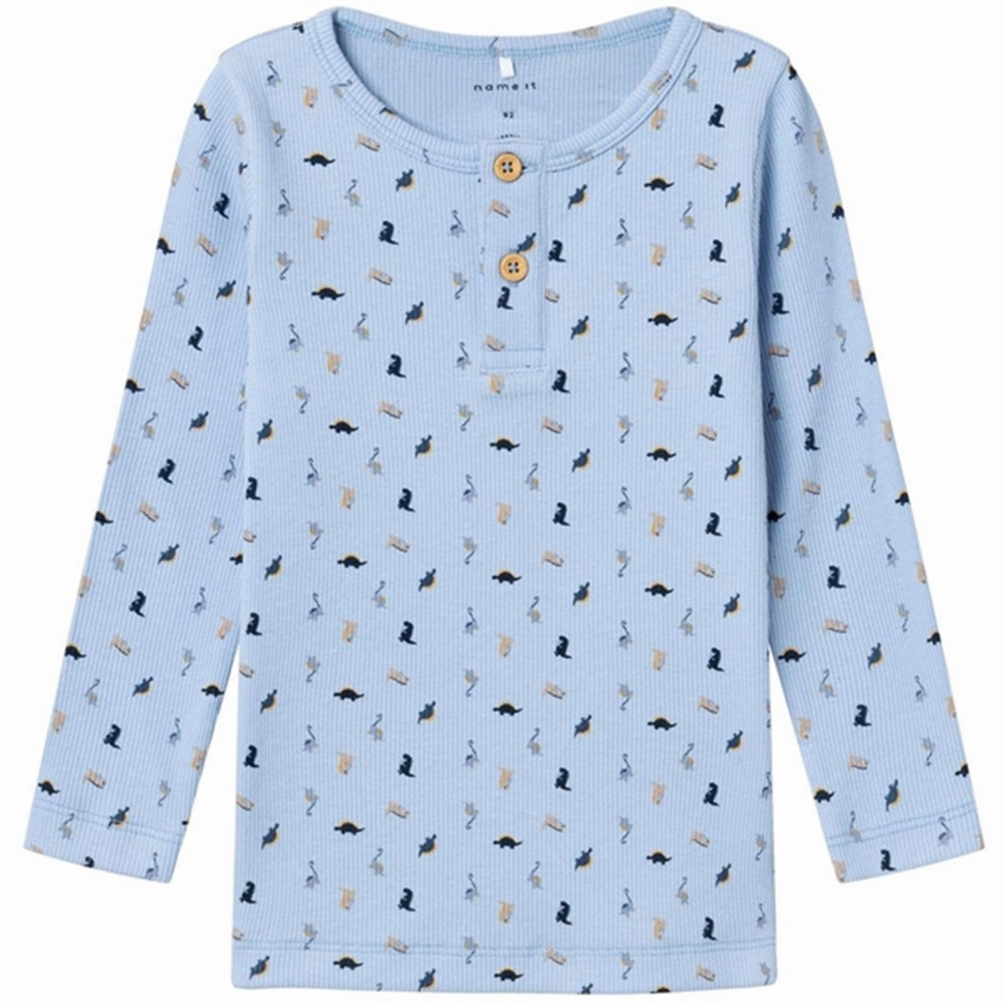 Name it Chambray Blue Dabbu Blouse Unstructured Shoulder