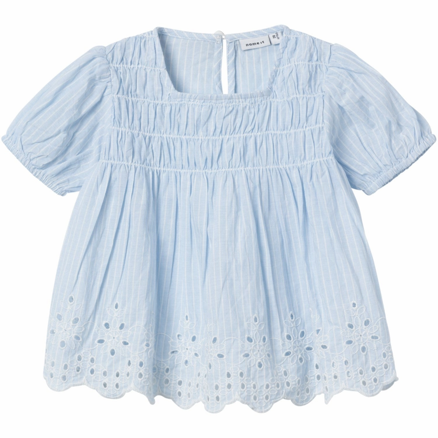 Name It Chambray Blue Fesinne Blouse Effortless Comfort Striped Design
