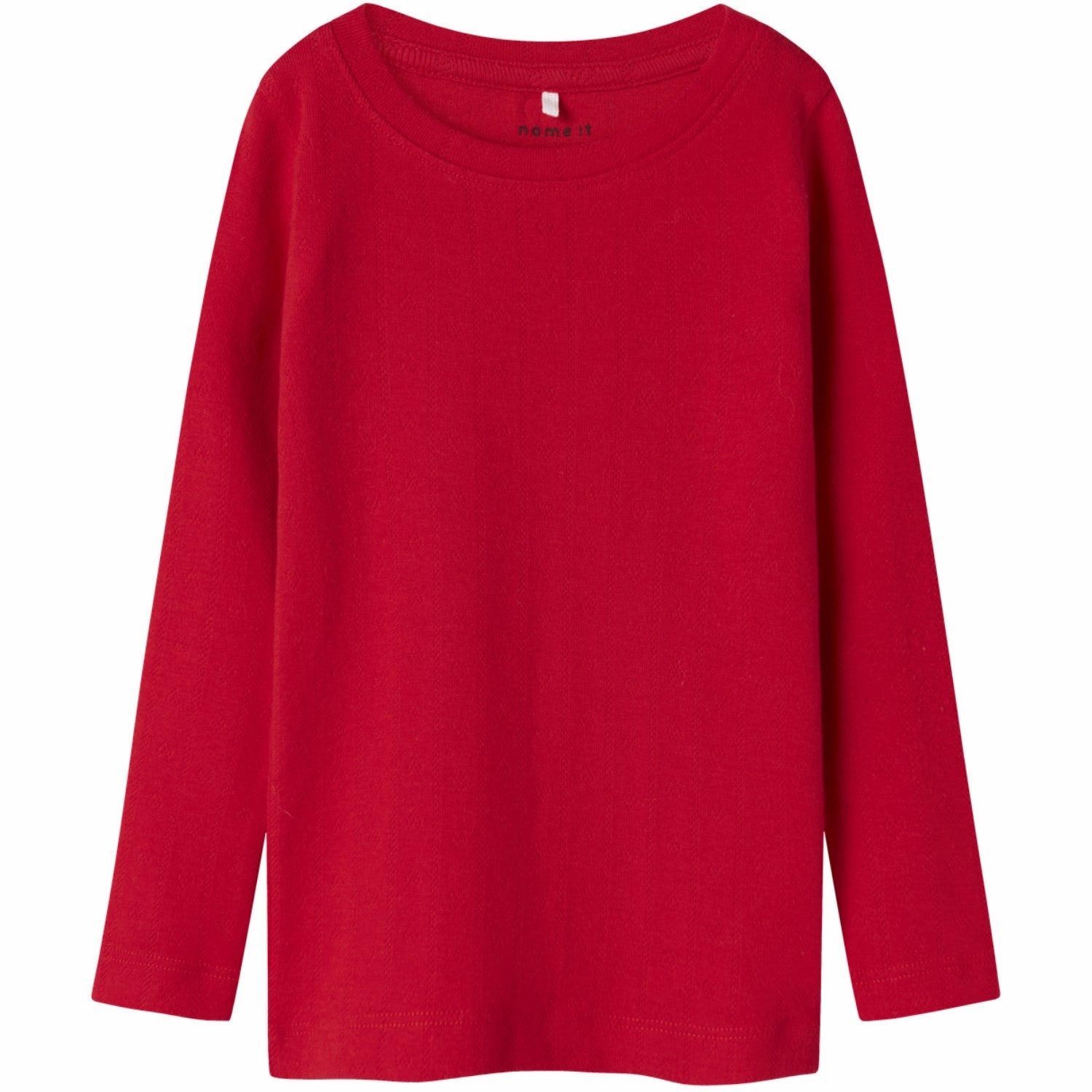 Lightweight texture crew neck Name It Chinese Red Dagnes Blouse