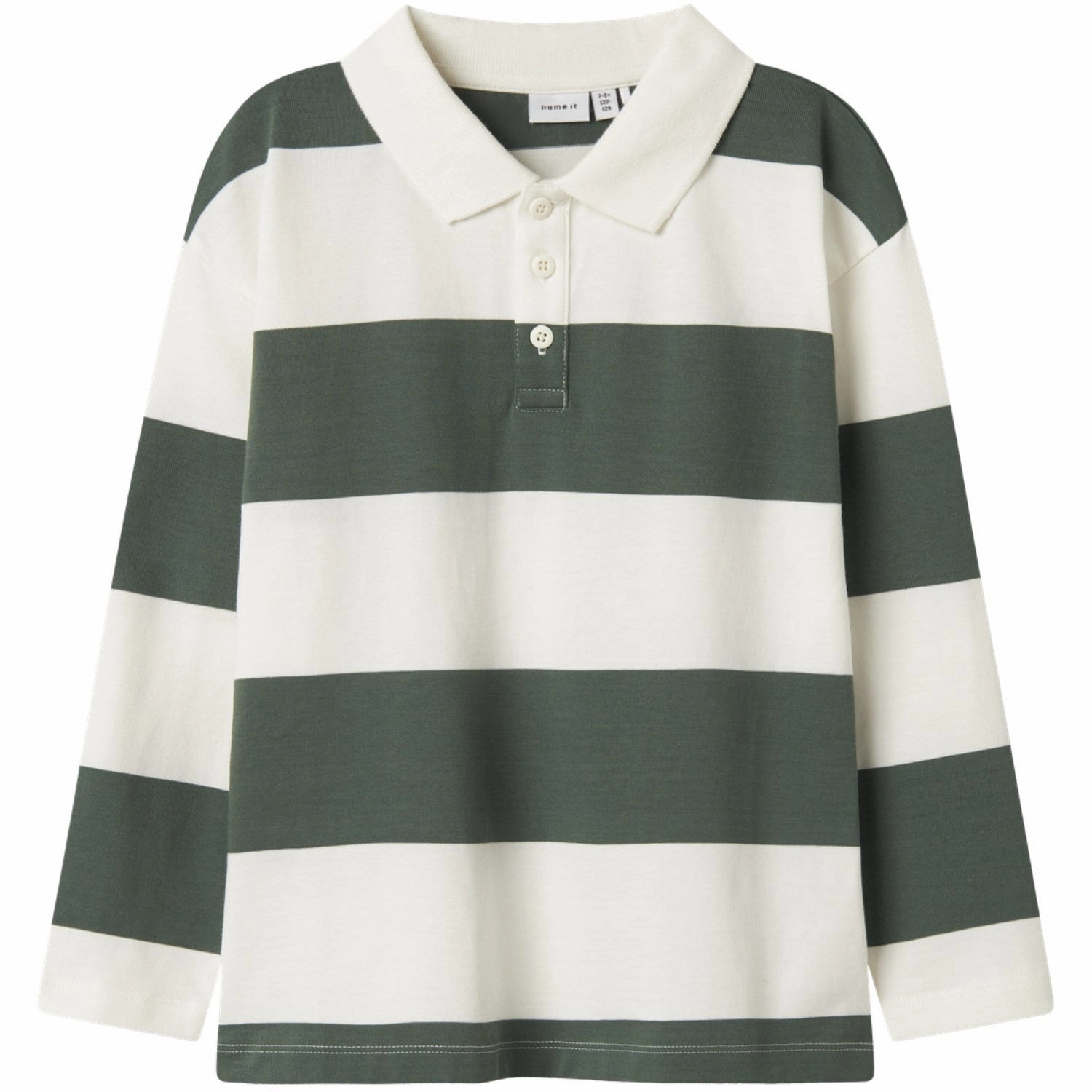 Name It Cloud Dancer Garden Topiary Nkmnutiva Ls Rlx Polo NonRestrictive Shoulder Design