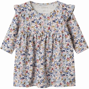 Name It Cloud Dancer Nbfkorra Ls Dress Dainty Finish