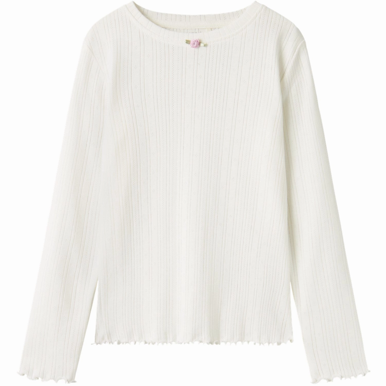 Fade Resistant Formula Geometric Shape Name It Cloud Dancer Silke Slim Blouse