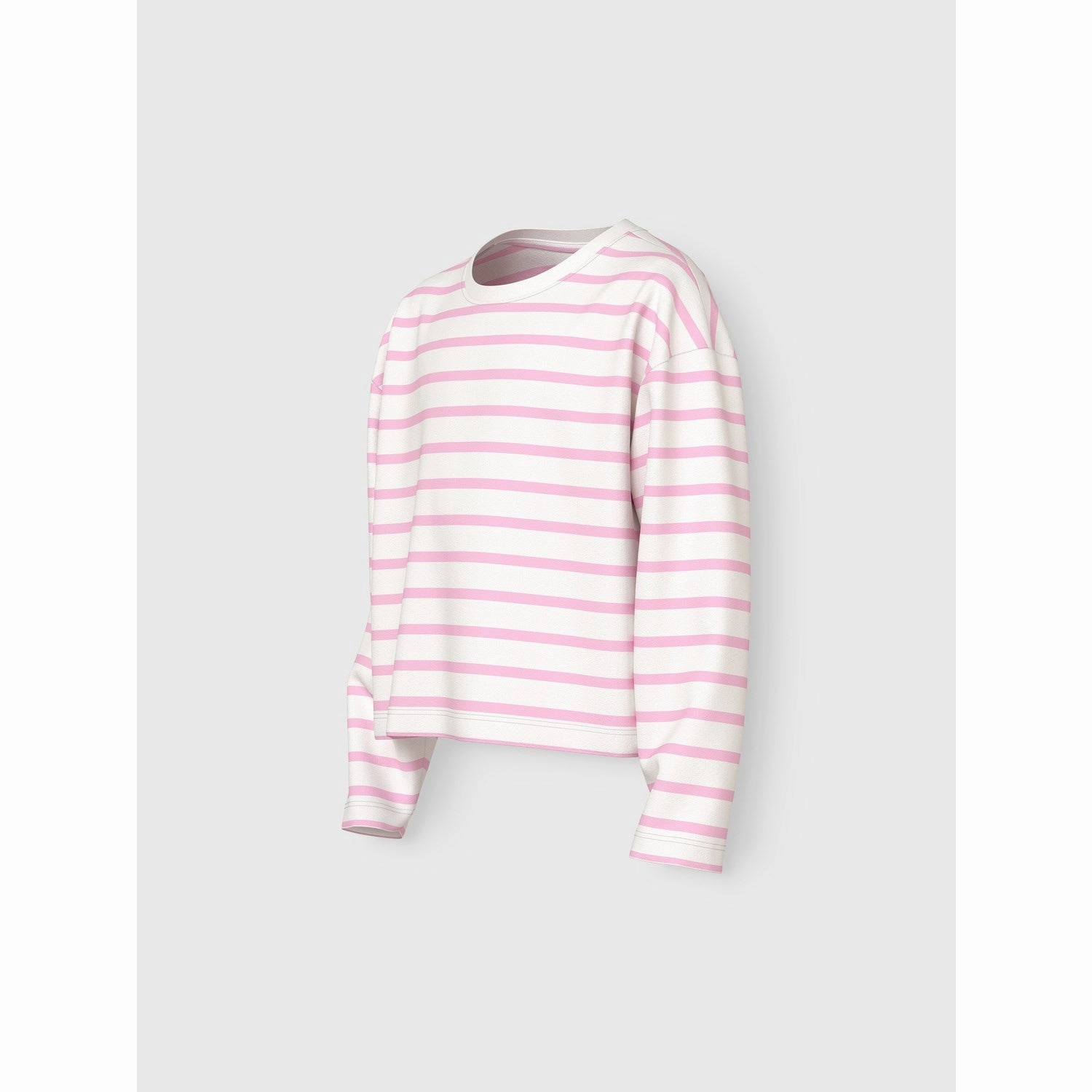 Name It Cloud Dancer Sweet Dreams Stripe Nkfvita Ls Short Rlx Top Timeless elegance Retro Vibe