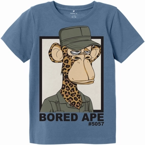 Name It Coronet Blue Jai Bored Of Directors T-Shirt loose fitting Essential Top