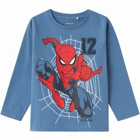 Functional Pocket Pocket Detailing Name It Coronet Blue Jaris Spiderman Blouse