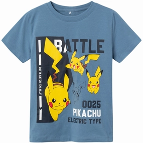 Name It Coronet Blue Jemil Pokemon T-Shirt Layered Look Wear Elegant