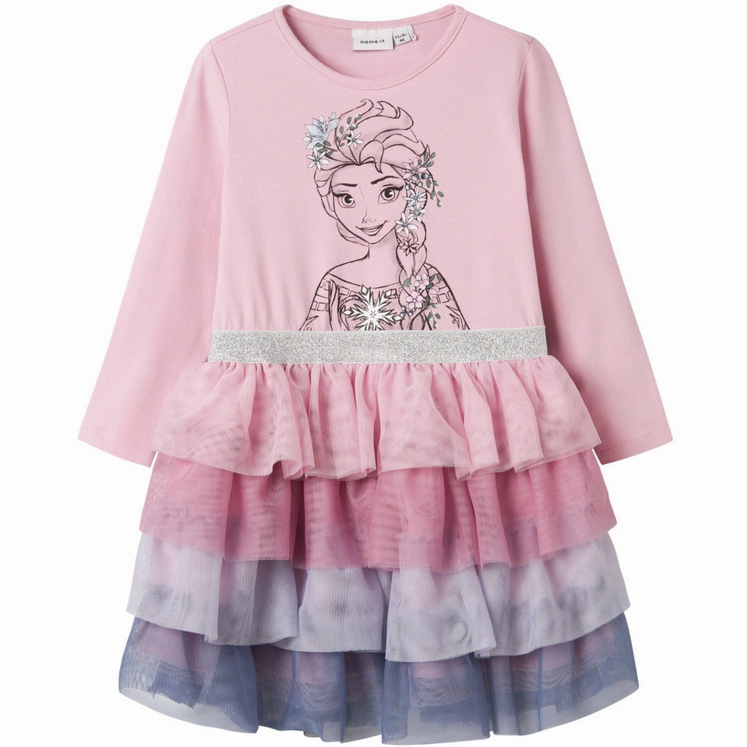 Name It Corsage Okanna Frozen Tulle Dress Repair-Friendly