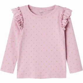 Striped style stain resistant coating Name It Corsage Sophie Blouse