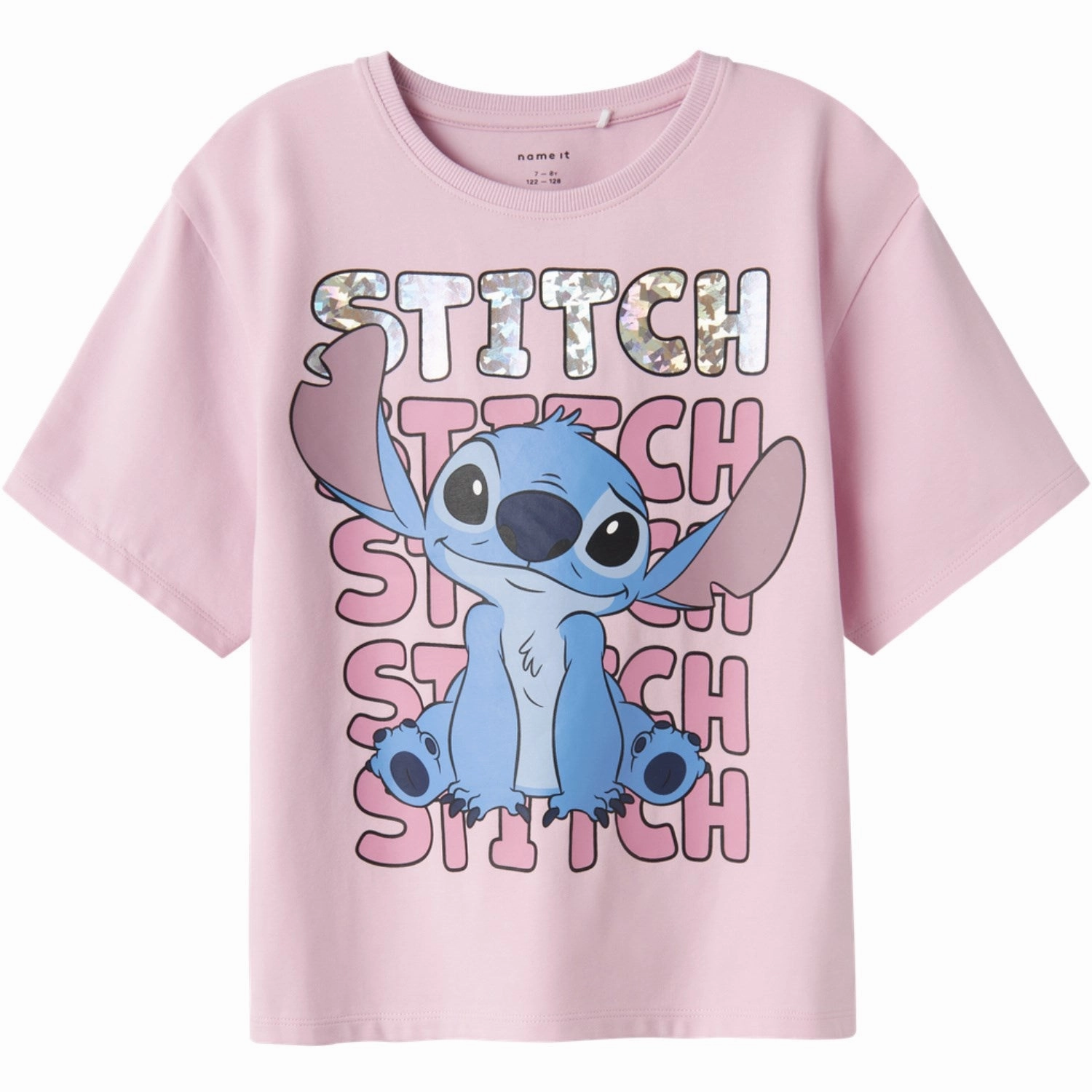Comfy Comfort Wicking Interlock Knit Name It Corsage Stitch Nyri Lilo & Stitch Regular T-Shirt