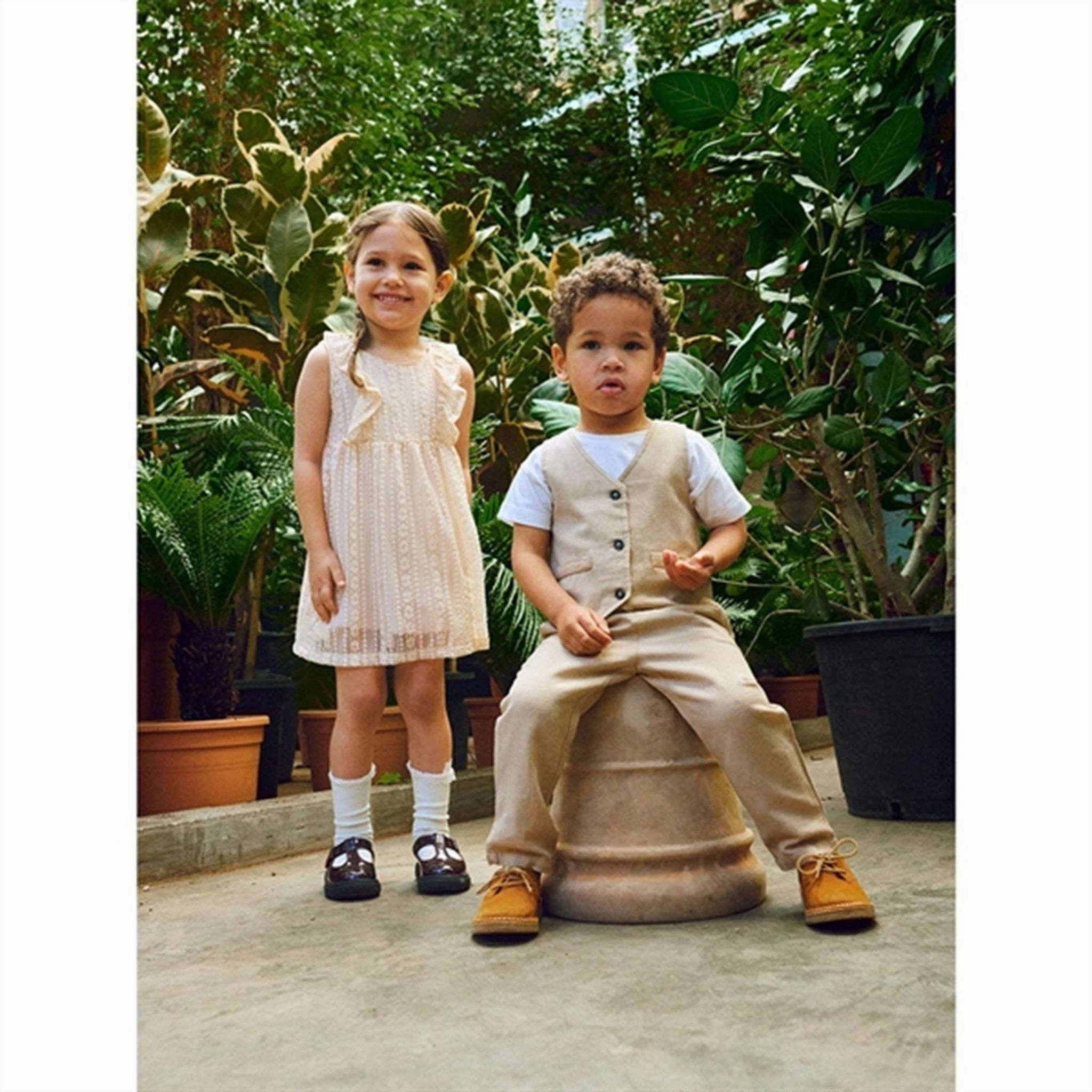 Front Detail Name it Cr??me De P??che Fimille Spencer Dress