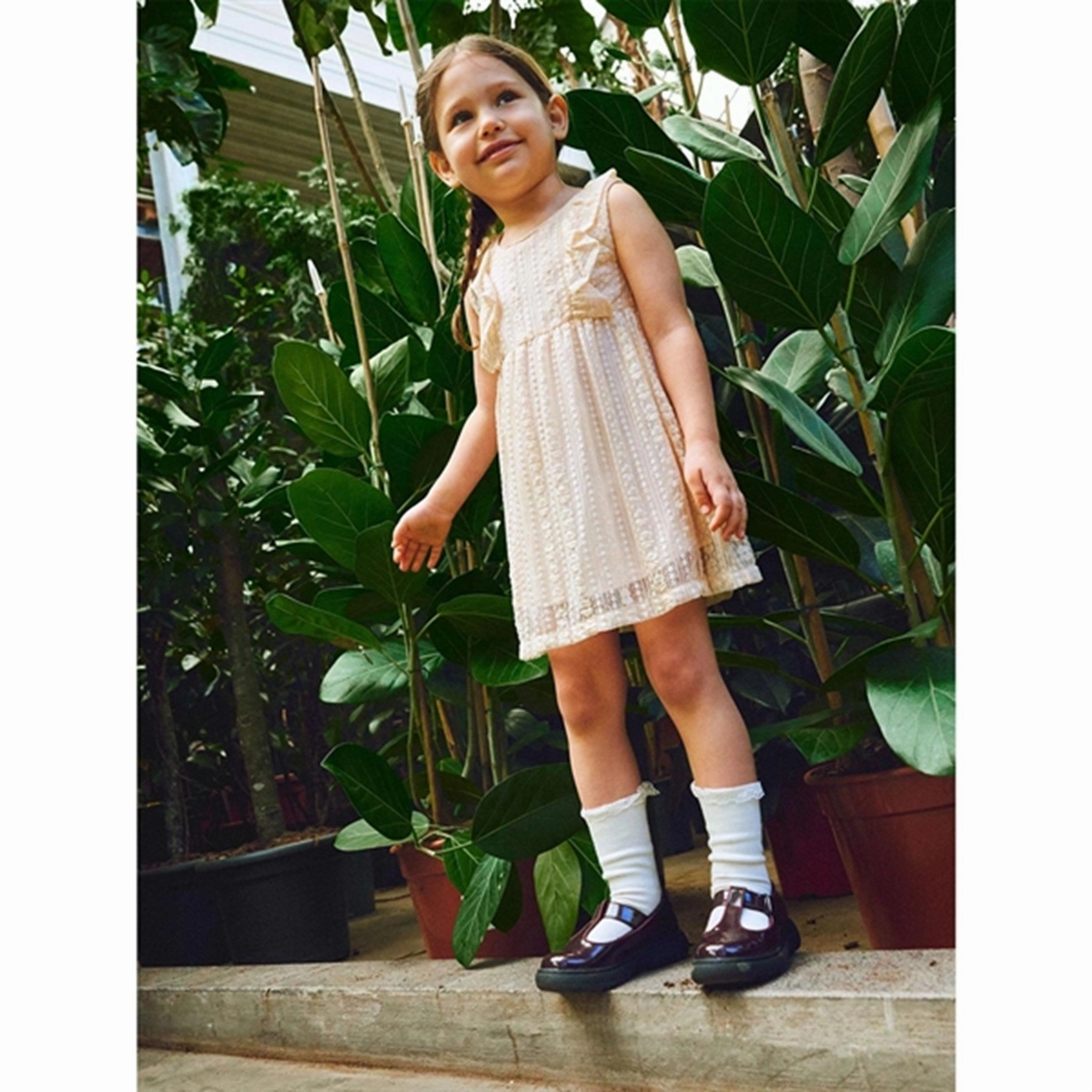 Silky-Lining everyday elegance Name it Cr??me De P??che Fimille Spencer Dress