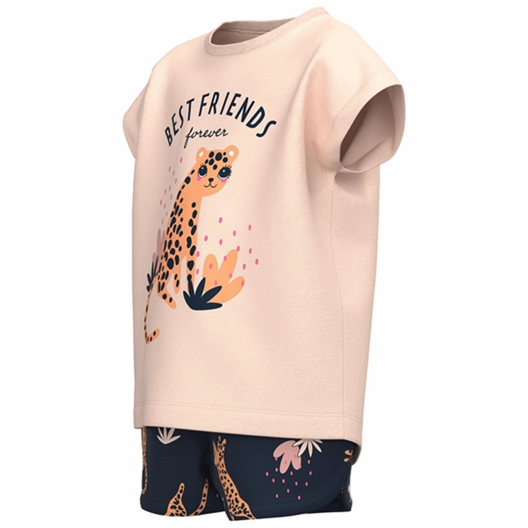 Name it Cr??me De P??che Vigea T-Shirt Set Chafe Resistant Lining