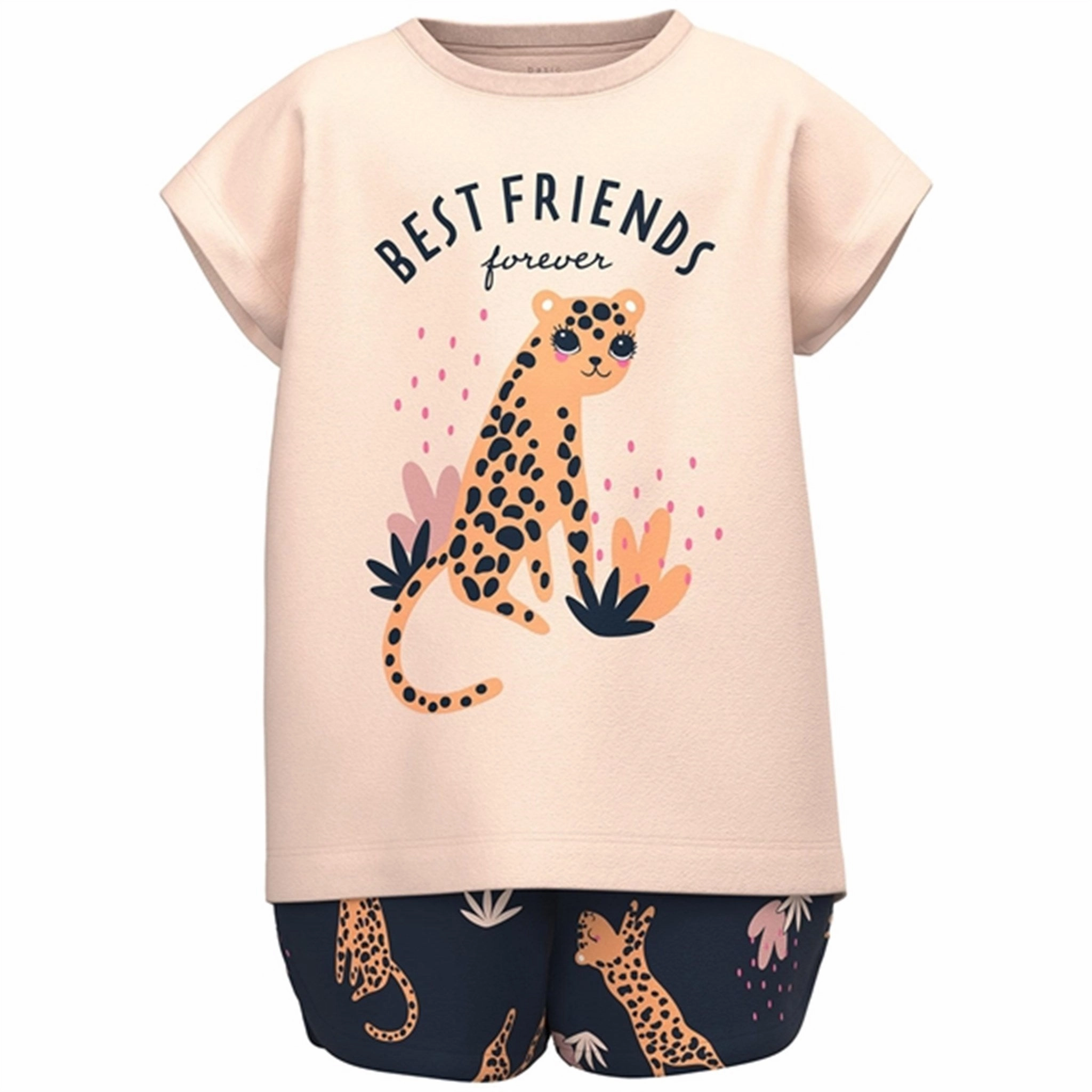 Name it Cr??me De P??che Vigea T-Shirt Set Tear Resistant Fabric