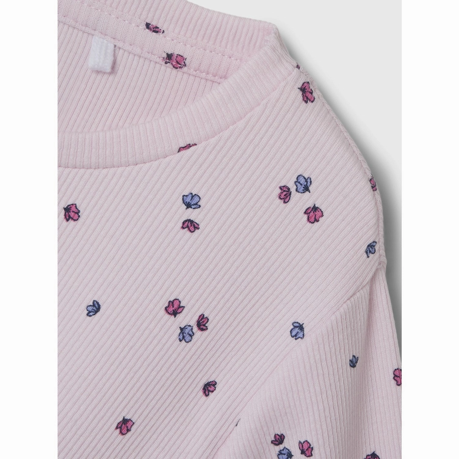 Name It Cradle Pink Nmfnelia Ls Dress Pb Rhinestone-Detail