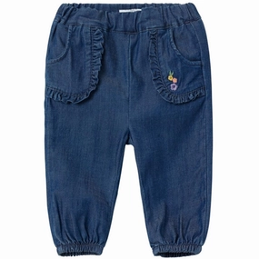 Simple Attire Night Out Traveler Gear Stylish Name it Dark Blue Denim Bella Baggy Denim Jeans