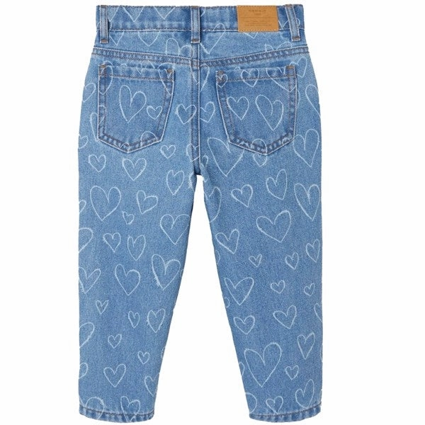 Name it Dark Blue Denim Hearts Bella Shaped Jeans Party Look Weekend Warrior