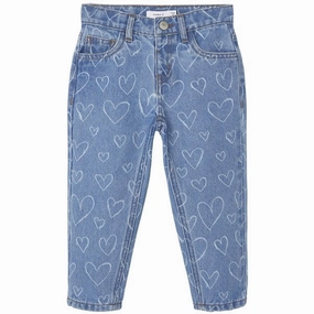Street Basics Street Vibe Name it Dark Blue Denim Hearts Bella Shaped Jeans