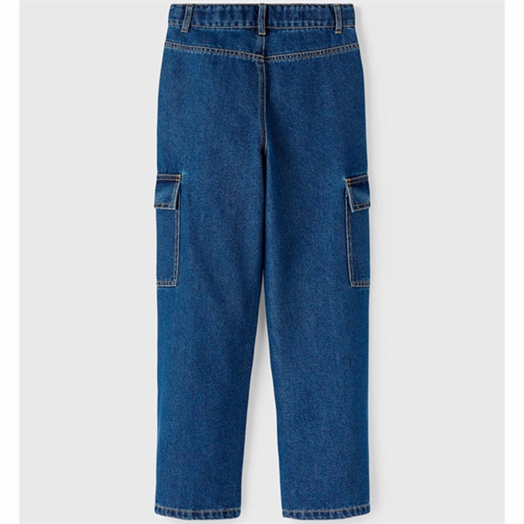 All Round Fit Name it Dark Blue Denim Rose Wide Cargo Jeans Noos