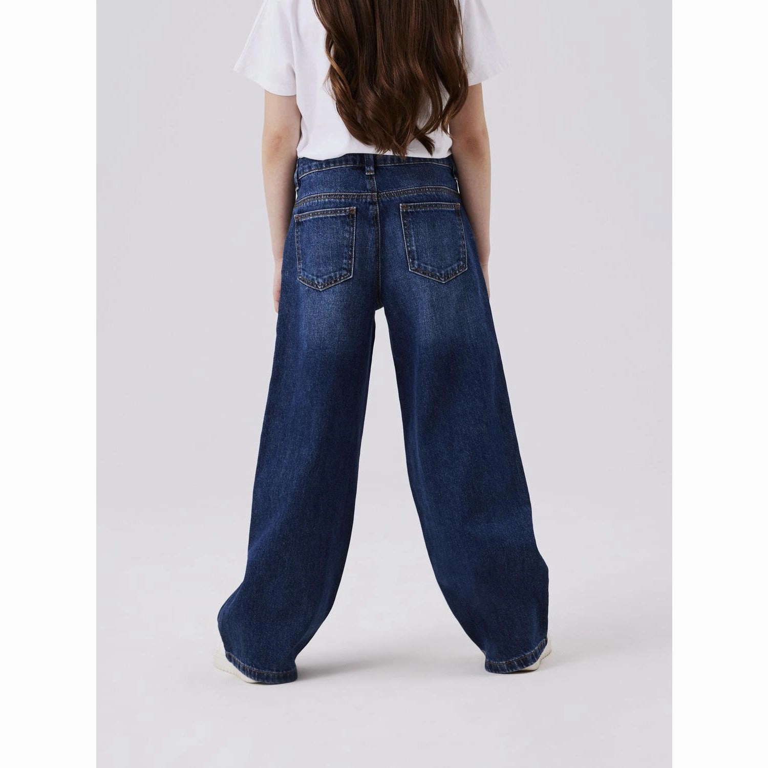 Essential Style Adaptive Look Name It Dark Blue Denim Rose Wide Jeans Noos