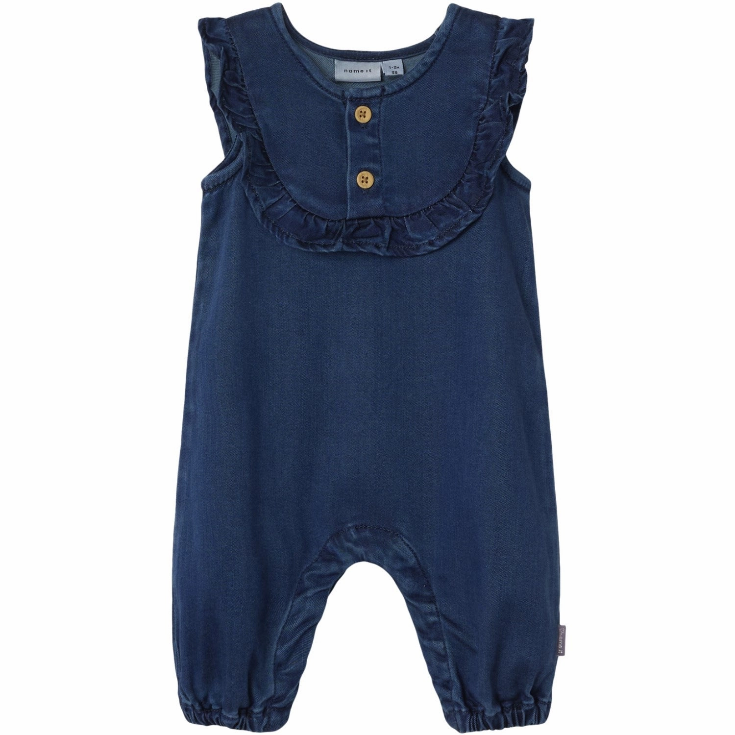 Music Couple Name It Dark Blue Denim Ruby Denim Frill Suit