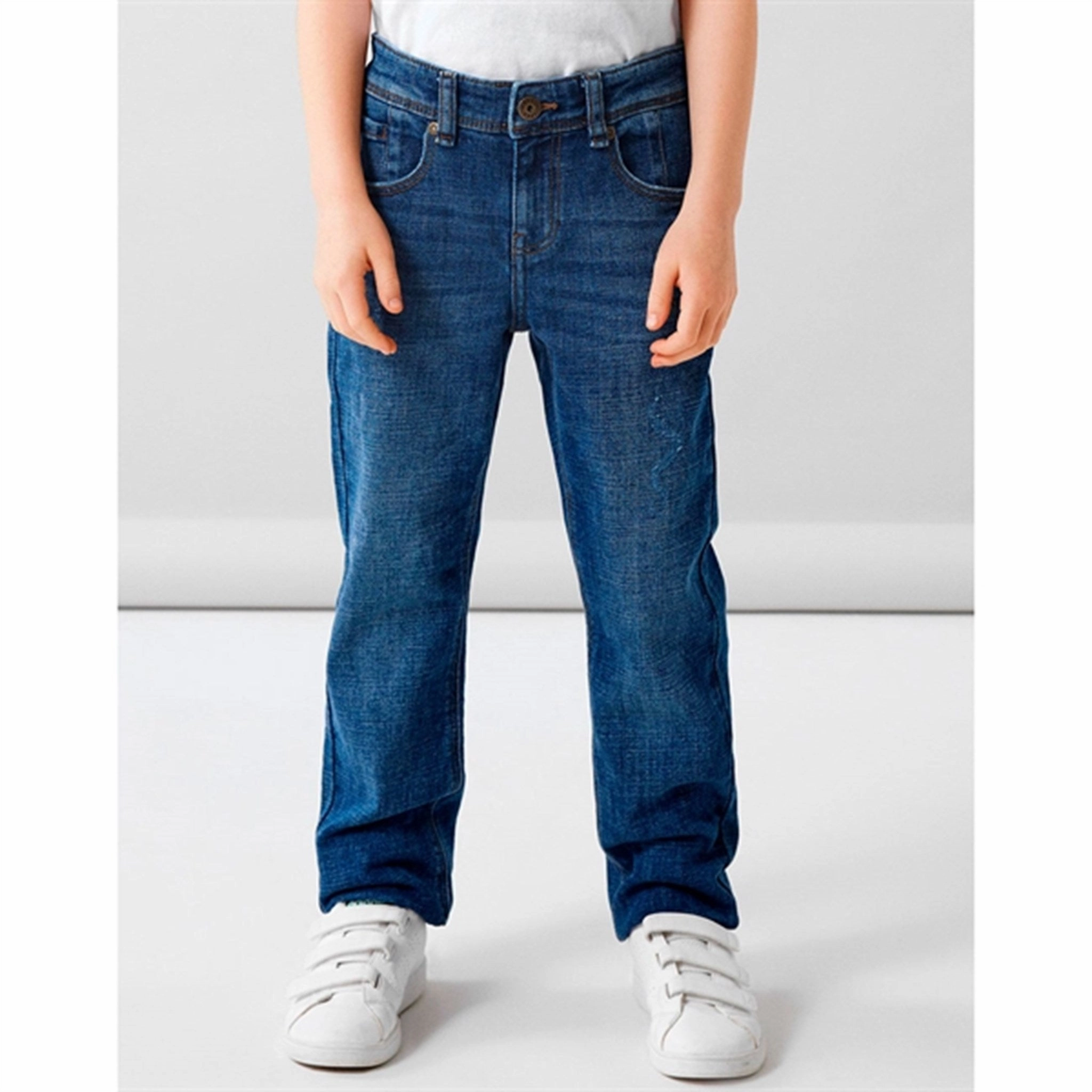 Name it Dark Blue Denim Ryan Straight Jeans Noos Smooth Lightweight Low Maintenance Fabric