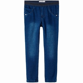 Minimalist Styling Name it Dark Blue Denim Salli Slim Jeans Noos