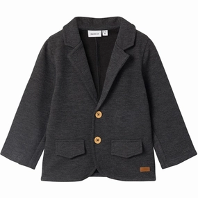Name it Dark Grey Melange Robino Sweat Blazer Business Attire Wear Smart Appearance