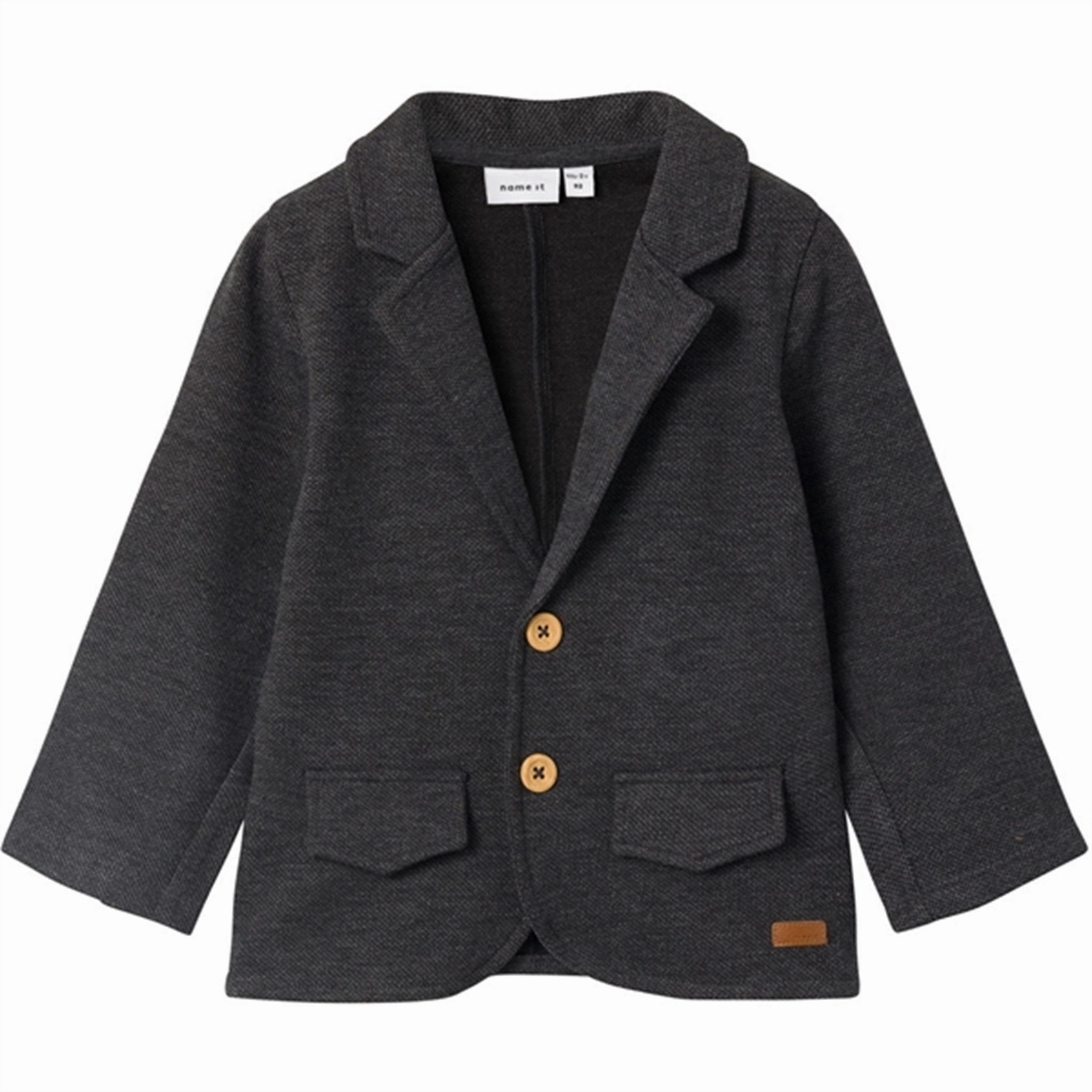 Sharp Fit Name it Dark Grey Melange Robino Sweat Blazer