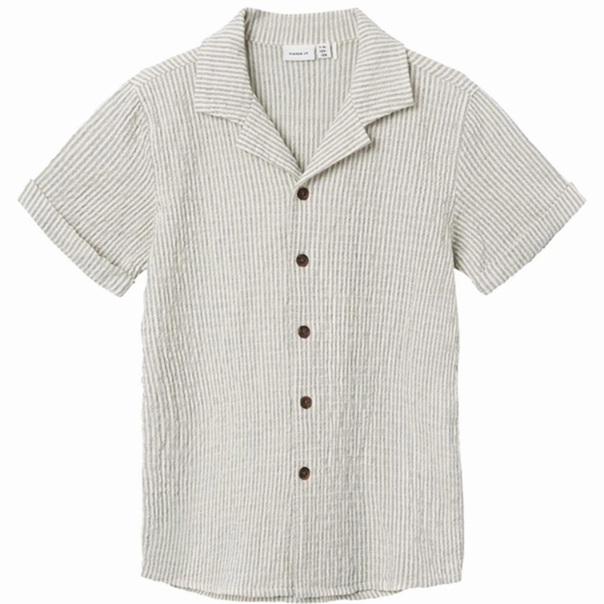 Name it Dark Sapphire / Jet Stream Fedenis Shirt Anti Pilling Finish