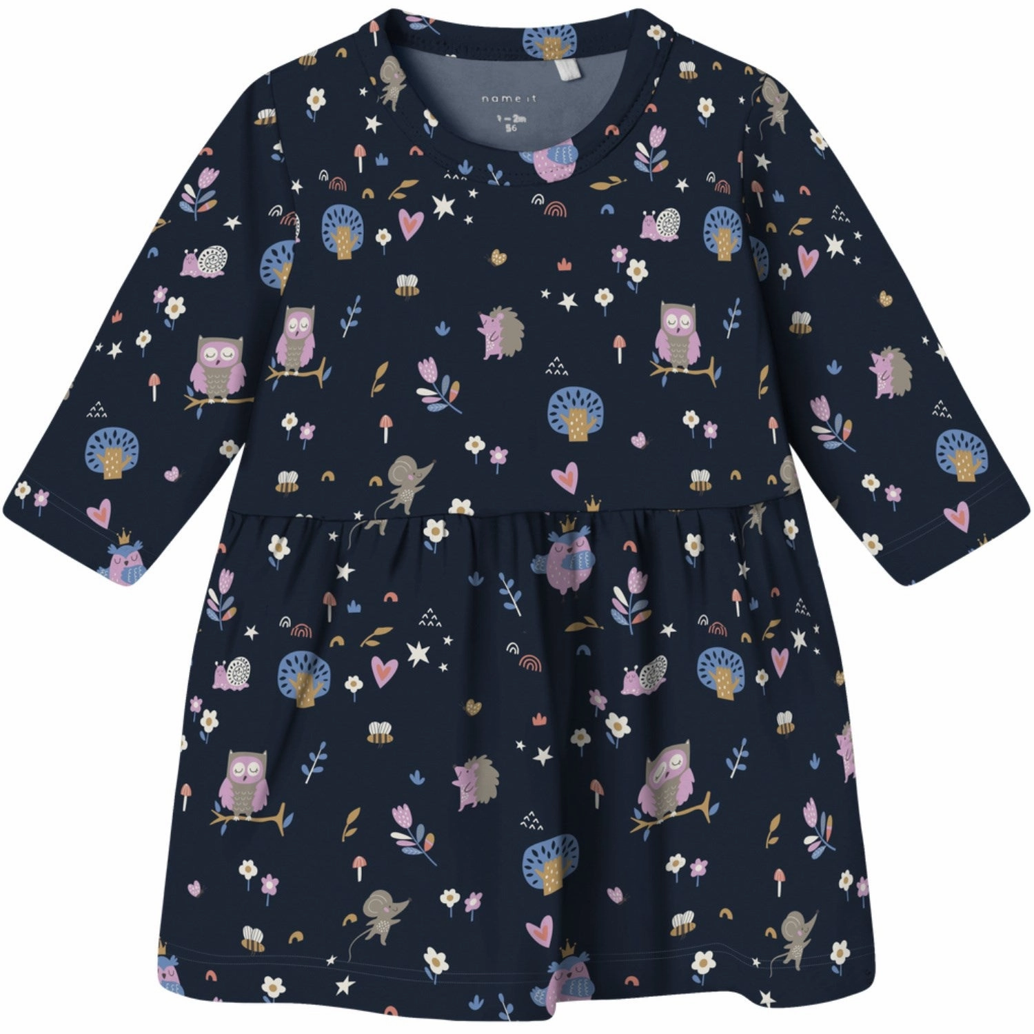 UVProtectiveLayer Name It Dark Sapphire Birds Vandora Dress