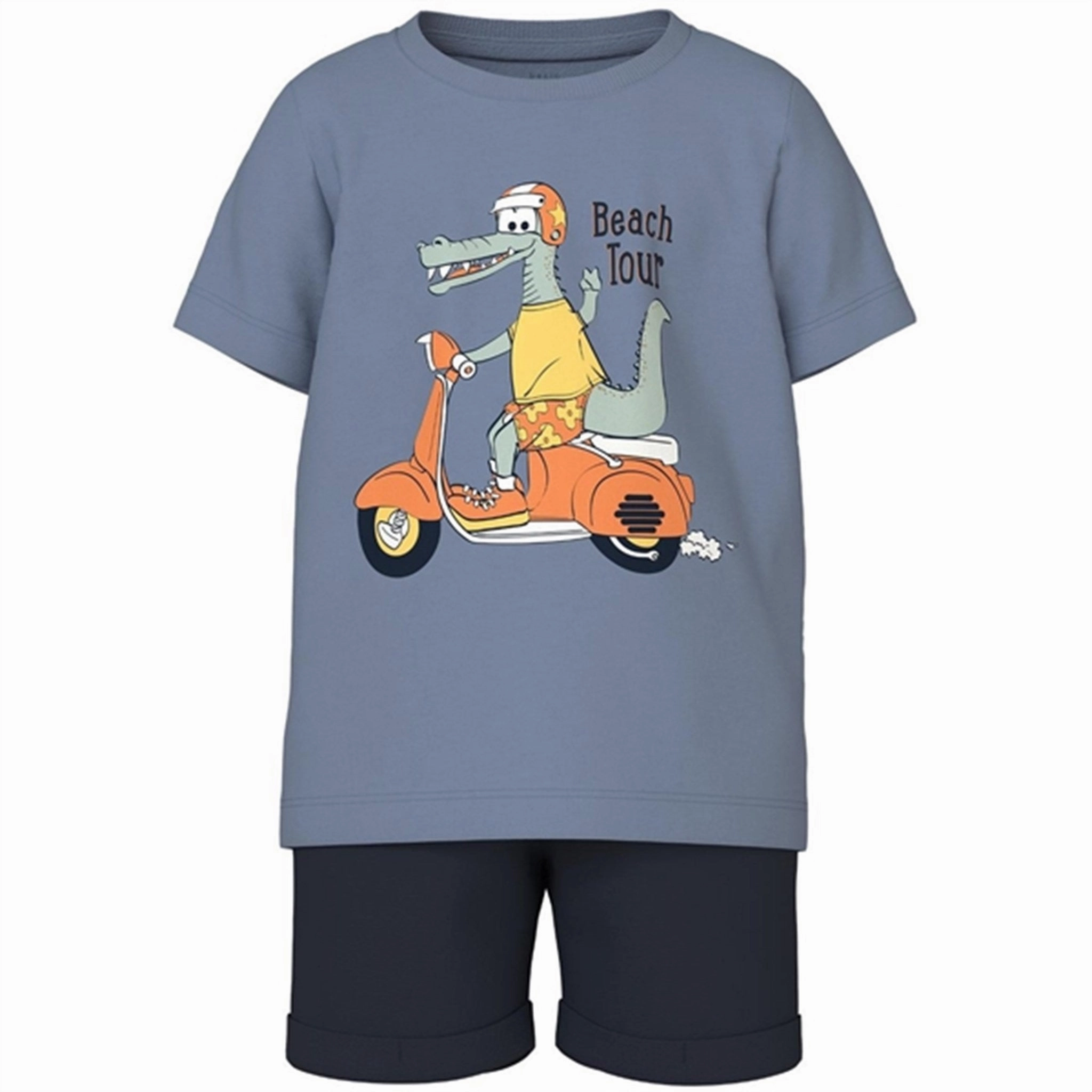 Name it Dark Sapphire Crocodile Vigano Sweat T-Shirt Set Ventilated Back Panels