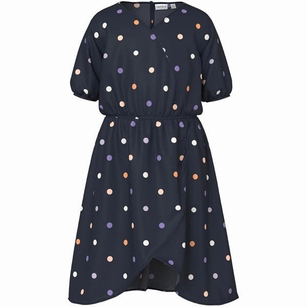 Name it Dark Sapphire Fida Dress Bow Glow